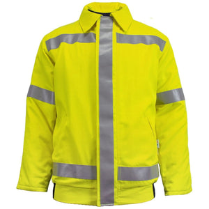 Hi Vis FR CAT 3 Bomber Jacket with Lanyard Access