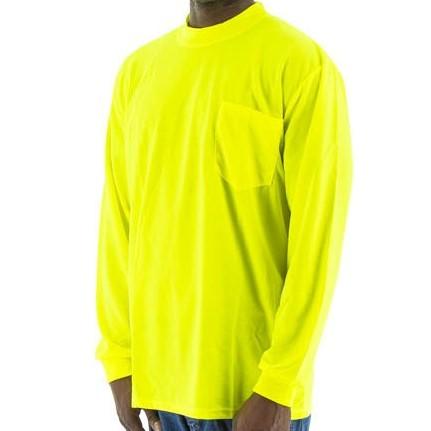 High Visibility Birdseye Mesh Site Safety Shirt Long or Short Sleeve