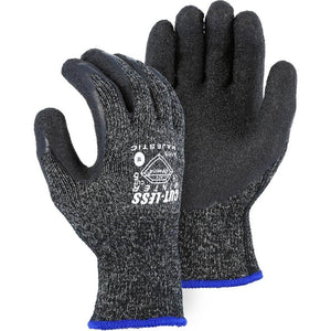 Latex Palm Dip Winter Lined Dyneema Moderate Cut Resistant Glove (PK 12 Pairs) - Majestic