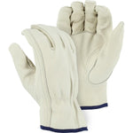 Leather Drivers Glove - BC-Grade Cowhide, Gunn Cut, Shirred Back, Keystone Thumb, Majestic (PK 12 Pairs)