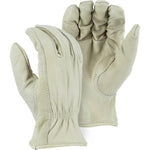 Leather Drivers Glove - Soft Grain Deerskin, Keystone Thumb, Shirred Back, Majestic (PK 12 Pairs)