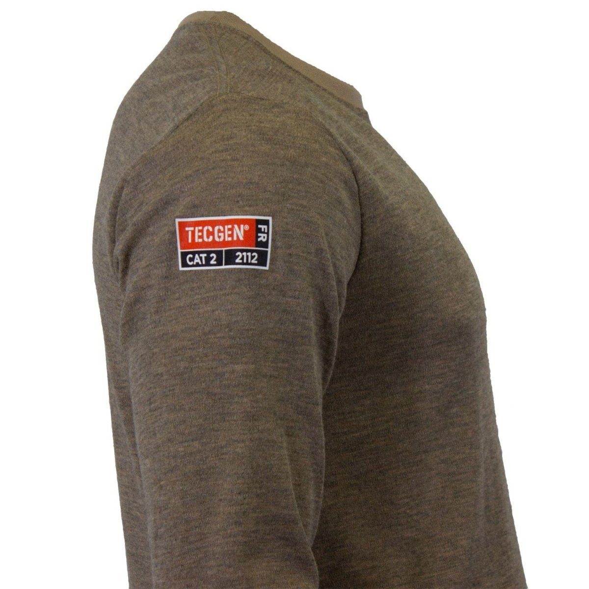 Long Sleeve T-Shirt - Flash Fire (FR) and Arc Flash Resistant, Rib Knit Cuffs, Lightweight, Performance Fabric