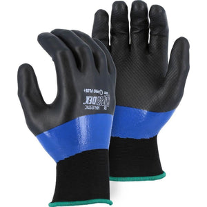 Micro Foam Over Closed Cell Nitrile Double-Dip Nylon Glove (PK 12 Pairs) - Majestic