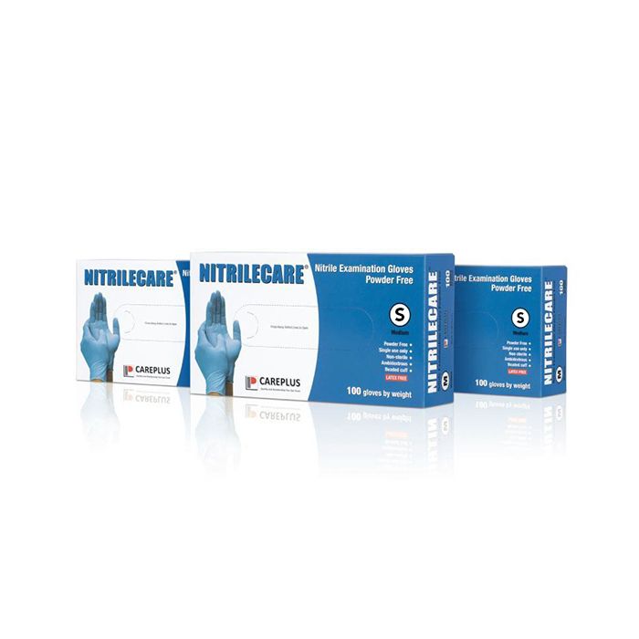 NitrileCare Nitrile Blue Disposable Gloves (PK 1000 Gloves)