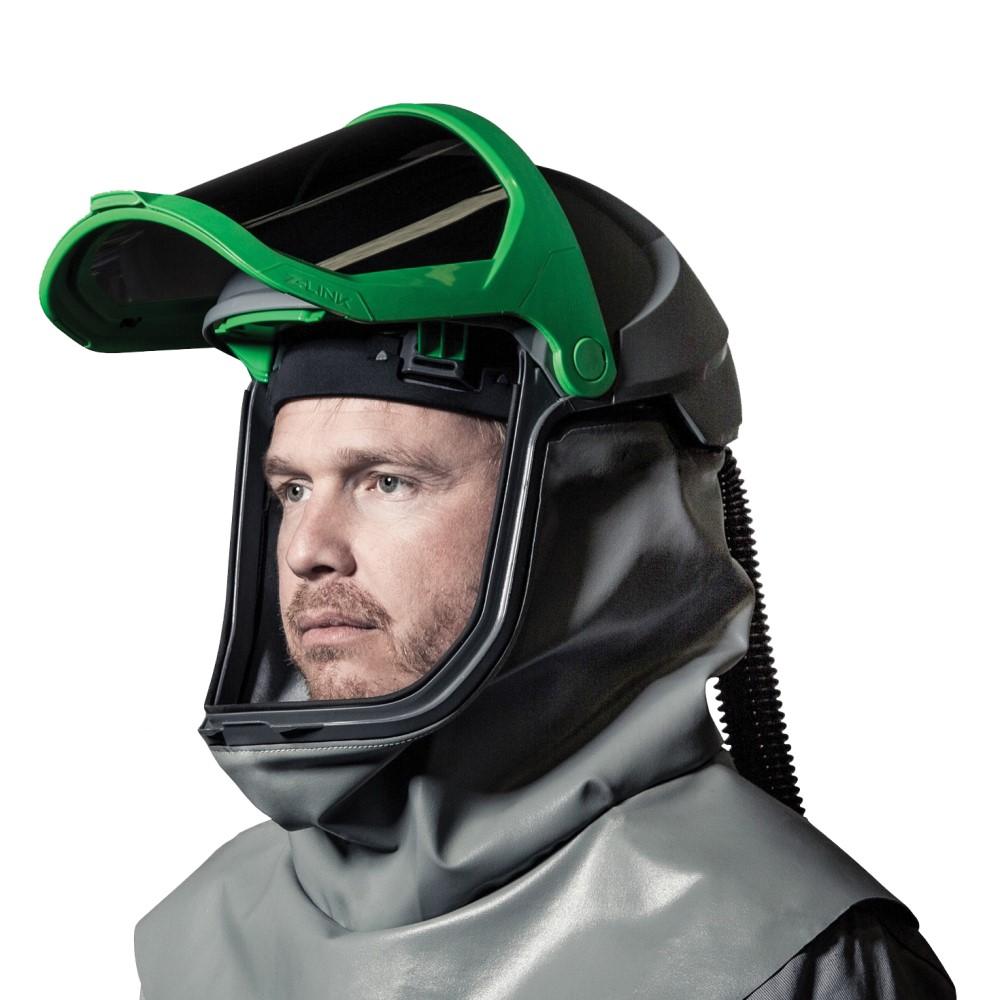 PAPR with Nylon Helmet - NIOSH Certified, APF1,000 Respiratory Protection for Construction and Industrial Applications - RPB Z-Link