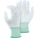 Polyurethane Palm Dip on Nylon Glove - Black, White, or Gray PU Dip (PK 24 Pairs) - Majestic