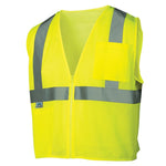 RVZ21 Hi Vis Mesh Vest - ANSI 2, Type R, Zipper (PK 5 Vests)