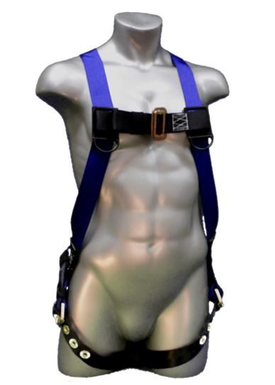 Safety Harness - 1 Steel D-Ring, Mating or Tongue Buckles - Construction Plus Series Fall Arrest