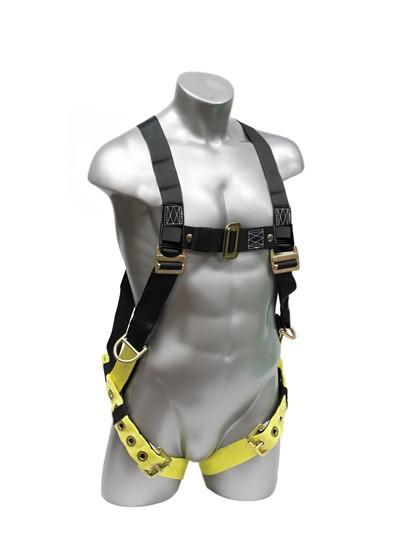 Safety Harness - 3 Steel D-Rings (Back & Hips), Mating or Tongue Buckles - Elk River Series Fall Arrest