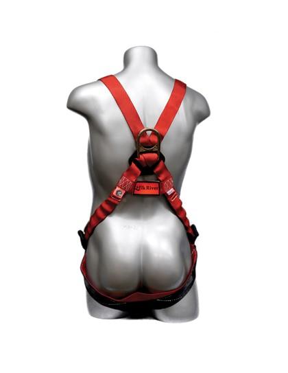 Safety Harness - 3 Steel D-Rings (Back & Hips), Quick Connect, Mating, or Tongue Buckles - Freedom Flex Series Fall Arrest