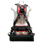 Safety Harness - 6 Aluminum Rings (Saddle, Chest, Back, & Hips), Quick Connect and Tongue Buckles - Raven Tower Series Fall Arrest