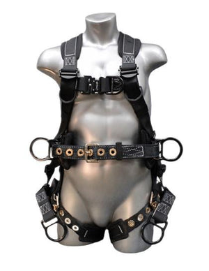 Safety Harness - 6 D-Rings (Saddle, Chest, Back, & Hips), Quick Connect and Tongue Buckles - Platinum Peregrine RAS PS Series Fall Arrest