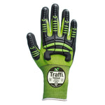 Traffi LXT Impact Foam Nitrile Palm Dip Nylon Glove (PK 5 Pairs)