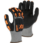 X15 Sandy Nitrile Dip KorPlex High Cut Resistant Glove with Impact Protection (PK 12 Pairs) - Majestic